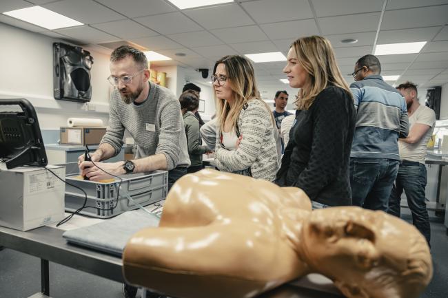 Practical exam taking place